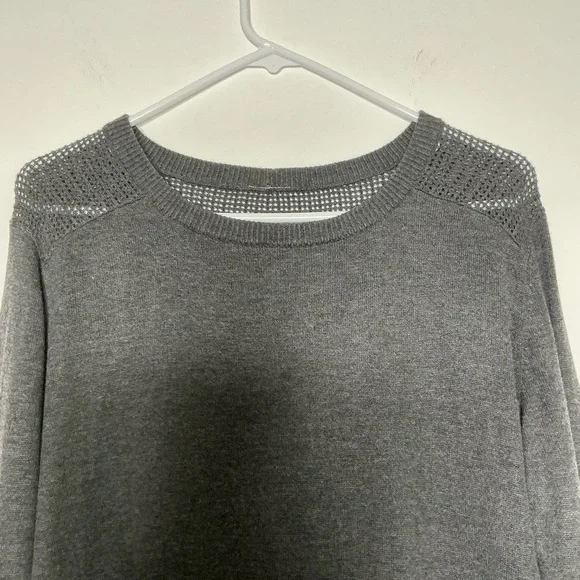 Lululemon Back to Balance Sweater Split Back Long Sleeve in Charcoal Gray - Picture 5 of 15